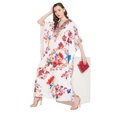 thumbnail image 4 of Robe Kaftan Longue Décontractée Ample à Manches Kimono pour Femmes Grande Taille, Tenue de Villégiature, Robe de Soirée, Fête, Été, Plage, Couvre-Maillot, 4 of 6