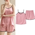 thumbnail image 5 of Women's Solid Color Suspender Pajama Set Comfortable Stretch Lingerie for Sleepwear and Special Occasions, 5 of 5