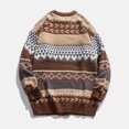 thumbnail image 1 of EGNMCR Chandails pour Hommes Imprimés et Teints Pull Rétro Unisexe, Cadeaux pour Hommes, 1 of 5