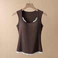 thumbnail image 2 of RXMEKW Camisole à Bretelles Sans Manches pour Femmes comme Haut de Pyjama en Polyester, Noir, 2 of 9