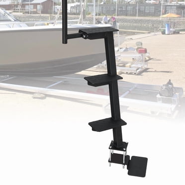 Heavy Duty Boat Trailer Step Ladder with Handle, 3-Step Non-Slip Trailer Tongue Ladder, 460 lbs Load Capacity, Weather-Resistant Alloy Steel Boarding Steps