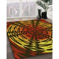 thumbnail image 3 of Ahgly Company Tapis d'Intérieur Lavable en Machine Carré Transitionnel Bisque Foncé Brun, 6 Pieds Carré, 3 of 7