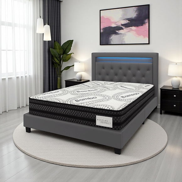 Brand New Perfect Multi-Layered Hybrid Mattress | Medium Firm Mattress with Gel Memory Foam | Pocket Coils & Antimicrobial Cover | Pressure Relief & Spinal Support | Signle