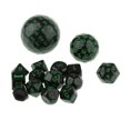 thumbnail image 3 of Xingzhi 15 Pcs dés en Acrylique à Chiffres Multi-Faces pour Jeu de Rôle Vert, 3 of 5