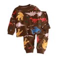 thumbnail image 1 of Pisexur Tenue d'Automne pour Bébé Fille Garçon, Ensemble 2 Pcs, Ensembles de Pyjamas pour Tout-Petit Bébé, Chandails à Col Rond à Manches Longues et Pantalons, Mode Décontractée, Ensemble de Vêtements de Nuit en Coton pour Garçons, 3 Mois à 6 Ans, 1 of 3