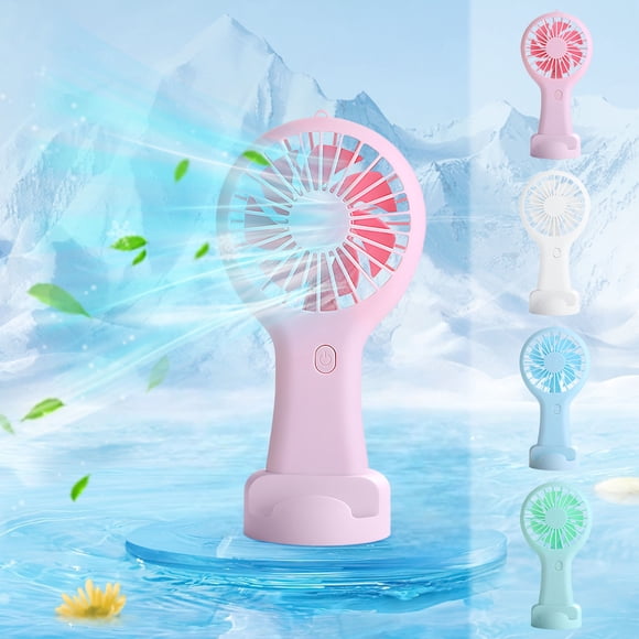 TTJ Small Portable Fan Mini Fans Handheld Fan Portable Handheld Fan Desktop Student Handheld Fan USB Charging Mini Fan