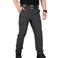thumbnail image 1 of Baohd Multi-Pocket Men Cargo Pants Summer Quick Drying Waterproof Lightweight Sportswear Trousers Overalls for Hiking Black XL, 1 of 9
