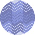 thumbnail image 1 of Ahgly Company Tapis Rond Lavable en Machine Intérieur Jeans Transitionnels Bleu, 8 Pieds Rond, 1 of 7