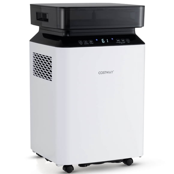 Costway 70 Pint Dehumidifier for Basement with Continuous & Auto Mode Large Water Tank