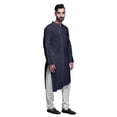 thumbnail image 4 of Atasi Kurta Pyjama Uni pour Hommes à Col Mandarin Kurta Pyjama Ethnique, 4 of 5