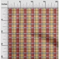 thumbnail image 1 of oneOone Polyester Lycra Pale Orange Fabric Madras Check Craft Projects Decor Fabric Printed By The Yard 56 Inch Wide, 1 of 1