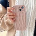 thumbnail image 4 of ORUYROP Designed for iPhone 13 Case,Water Ripple Pattern Curly Wave Frame Soft Cute Phone Cover for Men Women Girls, Pink, 4 of 7