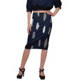 thumbnail image 1 of Moomaya Jupe en Poly Spandex Jupe Crayon Imprimée Grande Taille Tenue d'Été Vêtements, 1 of 6