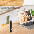 thumbnail image 3 of Rechargeable Electric Mixer Automatic Egg Beater, Three Speed Adjustable Handheld Rechargeable Foam Machine Suitable For Latte, Cappuccino, Matcha, Frappe, Sparkling Coffee, Hot Chocolate，pink, 3 of 7