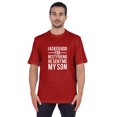 thumbnail image 1 of Inkmeso T-shirt à Col Rond pour Homme, Graphique Imprimé « J'ai Demandé à Dieu Mon Meilleur Ami, Il m'A Envoyé Mon Fils », Tee pour Père Fils Amour, 1 of 7