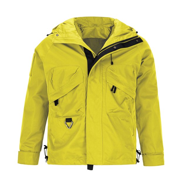 Pisexur Veste Coupe-Vent Homme Décontractée Unie à Multiples Poches à Capuche à Fermeture Éclair Garde au Chaud à Manches Longues Veste de Randonnée Homme Imperméable Grande Taille Vestes pour Hommes