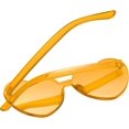 thumbnail image 4 of ORUYROP Heart Shape Sunglasses Rimless Transparent Heart Glasses Colorful Party Favors, 4 of 7