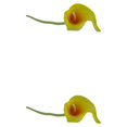 thumbnail image 3 of kurtrusly Wedding Decor With Simulated Calla - Choose Variety Of Colors And Styles With High 3D And Simulation Durable PU Orange Heart Yellow 2PCS, 3 of 6