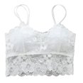 thumbnail image 1 of Non Ring Gathered Comfortable Bra Simple Natural Type Lace Anti Disappearance Wrapped Bra Bustier Underwear, 1 of 8