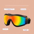thumbnail image 4 of Dog Goggles, Dog Sunglasses UV Proof Explosion Resistant Comfortable Adjustable Lens Strap  for Cycling Red Lens,Grey Lens,Transparent Lens,Silver Lens, 4 of 7