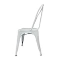 thumbnail image 3 of Heavenly Collection Chaises de Salle à Manger en Métal Blanc, 3 of 8