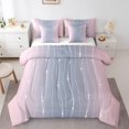 thumbnail image 1 of YST, Gradient, Comforter Set, Geometric Abstract, 7-Piece, Modern Aesthetic, King, 1 of 4