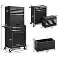 thumbnail image 2 of Costway High Capacity 6-Drawer Rolling Tool Chest Storage Cabinet Toolbox Combo w/ Riser, 2 of 10
