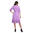thumbnail image 3 of Moomaya Robe Midi Décontractée Unie pour Femmes à Manches Courtes Tenue d'Été Vêtements, 3 of 6