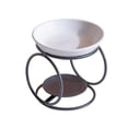 thumbnail image 2 of simhoa Ceramic Oil Burner Oil Warmer Censer European Tealight Candle Holder Scented Wax Black, 2 of 8