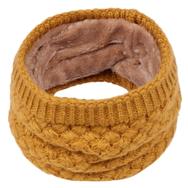 Fgnfyis Children Winter Warm Scarf Boys Girls kids Baby Knitted Collar Neck Scarves Baby Gift Yellow One Size