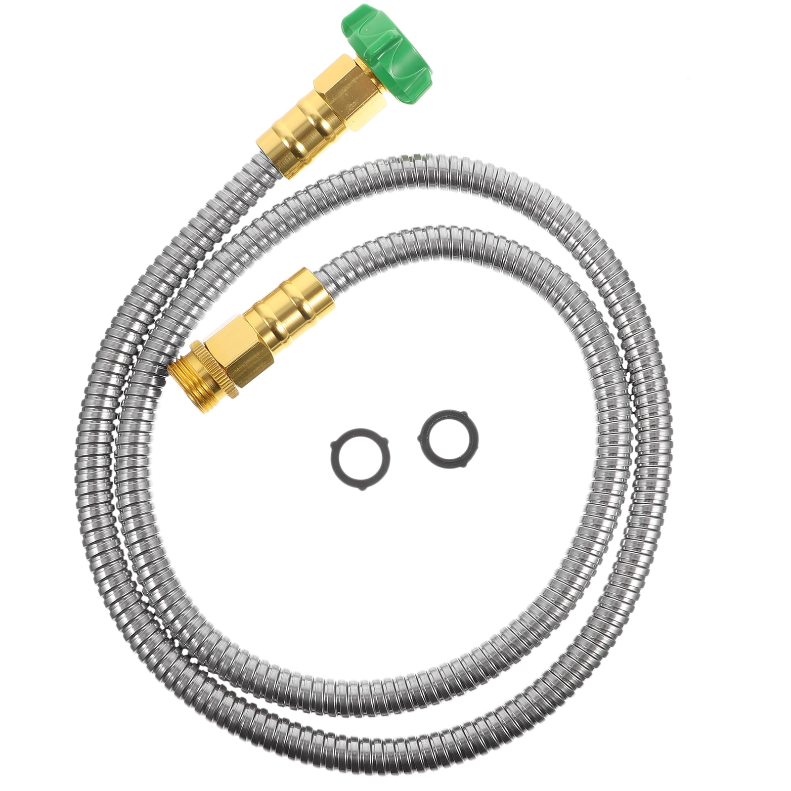 EcoNesxp Set of stainless steel water hose, garden hose connector, flexible water hose, 5 feet 1 set of stainless steel water hose, garden hose connector, flexible water hose 1 set of stainless steel