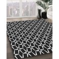 thumbnail image 3 of Ahgly Company Tapis d'Intérieur Lavable en Machine Carré Transitionnel Noir Nuit, 7 Pieds Carré, 3 of 7