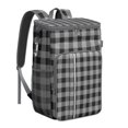 thumbnail image 1 of Retro Plaid Insulated Backpack Cooler - 20L High-Capacity Leakproof Lunch Bag for Outdoor, Travel & Work, 1 of 5