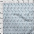 thumbnail image 3 of oneOone Polyester Spandex Light Blue Fabric Writing Font Sewing Craft Projects Fabric Prints By Yard 56 Inch Wide, 3 of 4