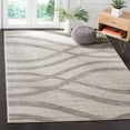 thumbnail image 1 of Safavieh Adirondack Collection ADR125C Modern Wave Distressed Non-Shedding Stain Resistant Living Room Bedroom Area Rug, 8' x 10', Cream / Grey, 1 of 4