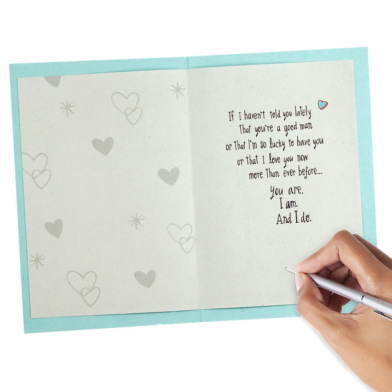 Carte d'amour pour lui – Hallmark – « Lucky Me to Have You » (Carte de la Saint-Valentin ou carte d'anniversaire)