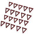 thumbnail image 3 of KLKCMS 20 Pcs Breloques Triangulaires en Bois pour Fabrication de Bijoux Artisanat Oreilles Pendantes Breloques Rouges, 3 of 8