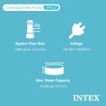 thumbnail image 3 of Intex Pompe de Filtration à Cartouche pour Piscine hors Sol & Cartouche de Filtre Type B (Lot de 5), 3 of 12
