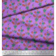 thumbnail image 3 of Soimoi Moss Georgette Fabric Leaves & Floral Printed Fabric 1 Yard 42 Inch Wide, 3 of 3
