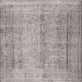 thumbnail image 1 of Ahgly Tapis d'Intérieur Carré Traditionnel Gris Granit Persan, 7 Pieds Carré, 1 of 1