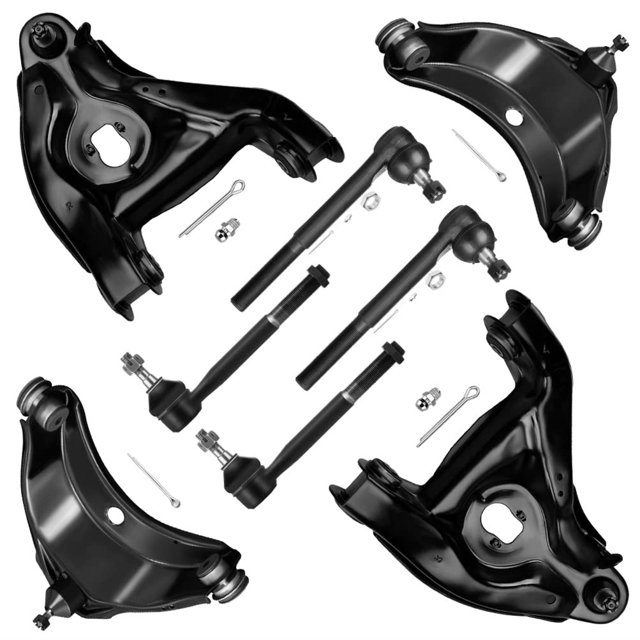 SCITOO 8pcs Front Suspension Kit Upper Lower Control Arm w/Ball Joints Outer Inner Tie Rod End For Chevy C1500 C2500 Suburban Tahoe Express 1500 2500 For GMC C1500 C2500 Savana 1500 2500 Yukon 6-Lug