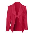 thumbnail image 4 of Timegard Lightweight Jacket Women Long Sleeve Cropped Blazer Casual Business Open Front Work Jackets, 4 of 5