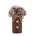 thumbnail image 1 of XZNGL Christmas Decorations Wine Set Holiday Decoration Props Linen Collar Wine Bottle Cooler, 1 of 9