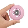 thumbnail image 5 of Unique Bargains Inline Skate Wheels with Bearings 82A Skate Replacement, Light Pink 8 Pack, 5 of 5