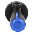 thumbnail image 2 of G1/2 Thread Angle Valve Stainless Steel Water Stop Valve for Bathroom Toilet SuppliesSingle Cold, 2 of 14