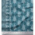 thumbnail image 2 of Soimoi Rayon Fabric Leaves Panel Print Fabric by The Yard 42 Inch Wide, 2 of 3