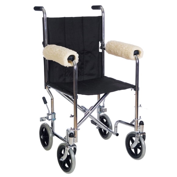 Essential Medical Supply Coussinets d'Accoudoir Confort pour Fauteuil Roulant Sheepette