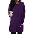 thumbnail image 2 of Chandail en Molleton Surdimensionné pour Femmes Col Rond Manches Longues Pull Décontracté Confortable Tenues de Mode Automne Vêtements 2024, 2 of 6