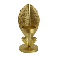 thumbnail image 3 of GUOOL Decoration Leaf Candlestick Wrought Iron Candle Holder Leaf Model Crafts Living Golden B, 3 of 9