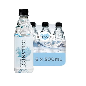 ICELANDIC GLACIAL Natural Spring Water from Iceland 500ml/6pk
